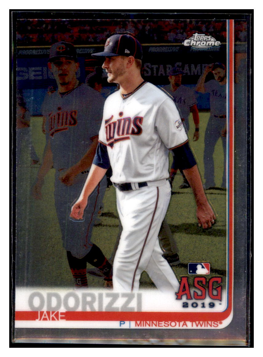 2019 Topps Chrome Update
  Edition Jake Odorizzi   ASG Minnesota
  Twins Baseball Card DPT1D simple Xclusive Collectibles   