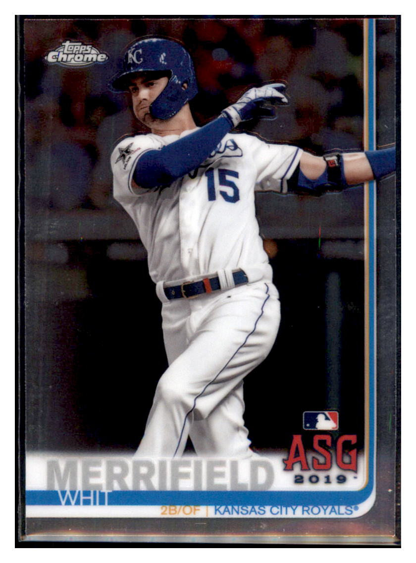 2019 Topps Chrome Update
  Edition Whit Merrifield   ASG Kansas
  City Royals Baseball Card DPT1D simple Xclusive Collectibles   