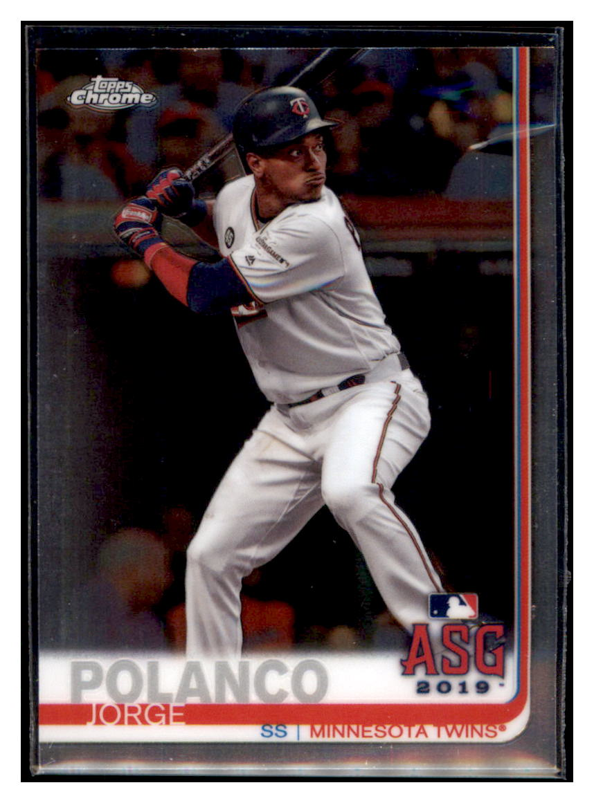 2019 Topps Chrome Update
  Edition Jorge Polanco   ASG Minnesota
  Twins Baseball Card DPT1D simple Xclusive Collectibles   