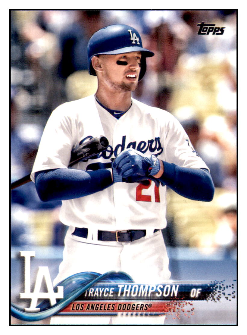 2018 Topps Trayce
  Thompson   Los Angeles Dodgers Baseball
  Card DPT1D simple Xclusive Collectibles   