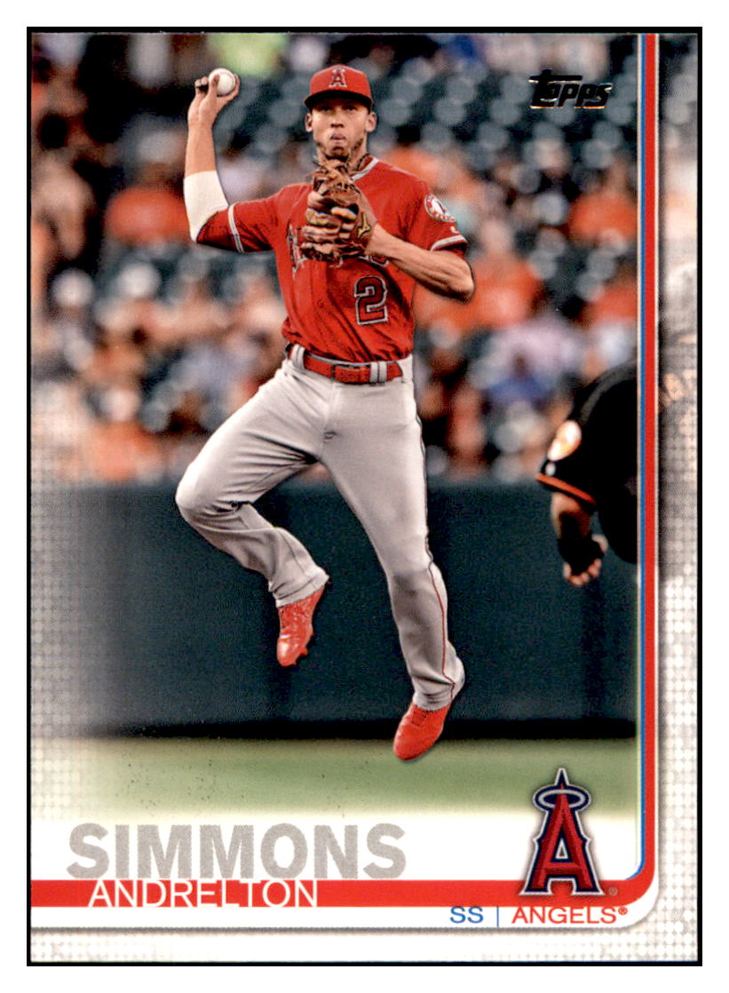 2019 Topps Andrelton
  Simmons   Los Angeles Angels Baseball
  Card DPT1D simple Xclusive Collectibles   