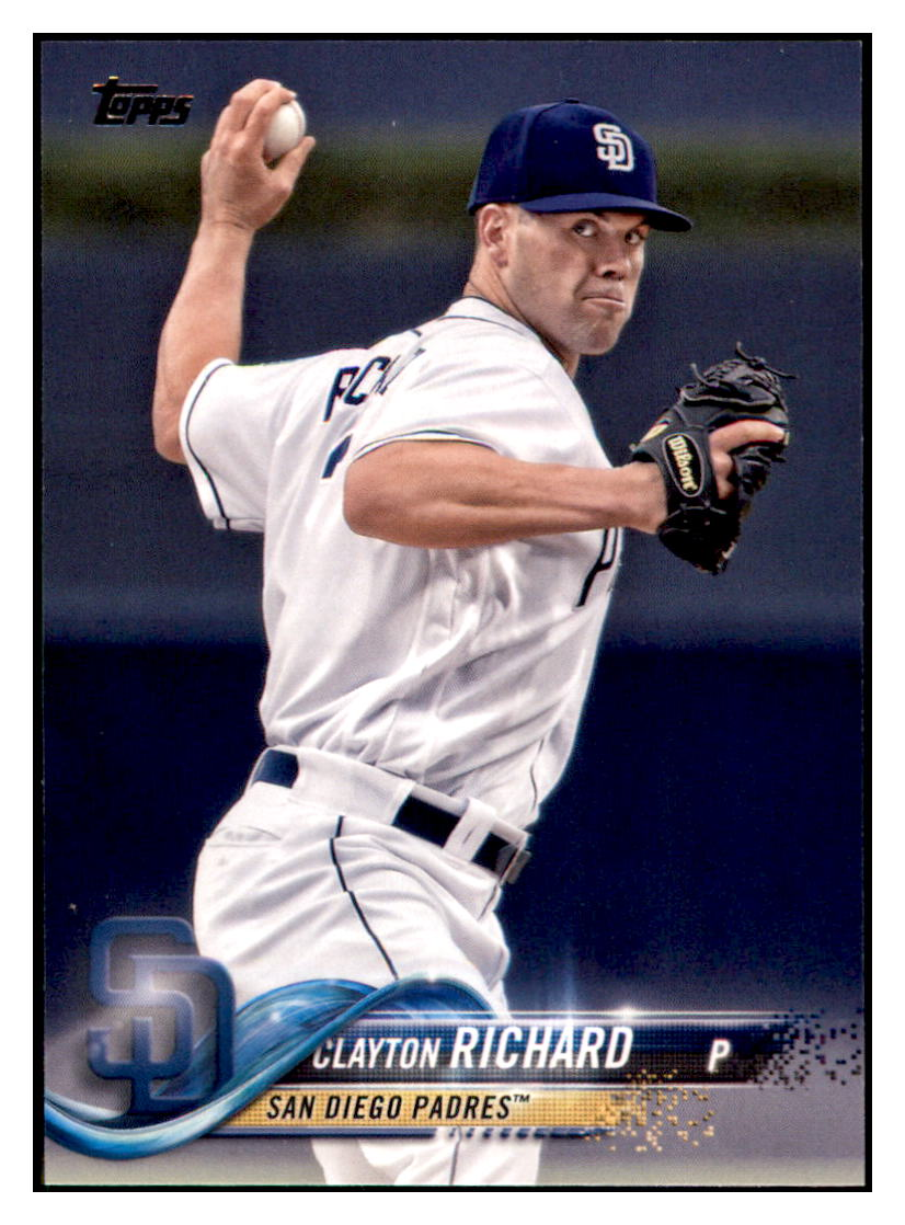 2018 Topps Clayton Richard
  Rainbow Foil  San Diego Padres Baseball
  Card DPT1D simple Xclusive Collectibles   