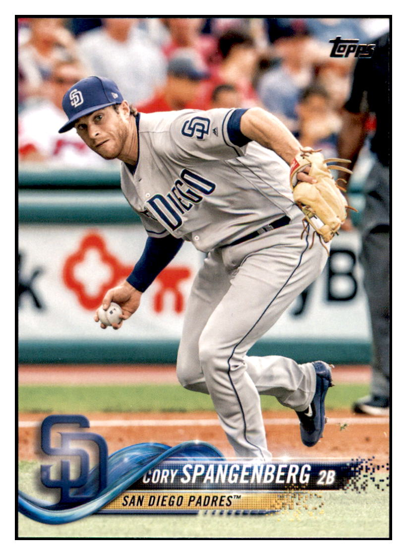 2018 Topps Cory
  Spangenberg   San Diego Padres Baseball
  Card DPT1D simple Xclusive Collectibles   