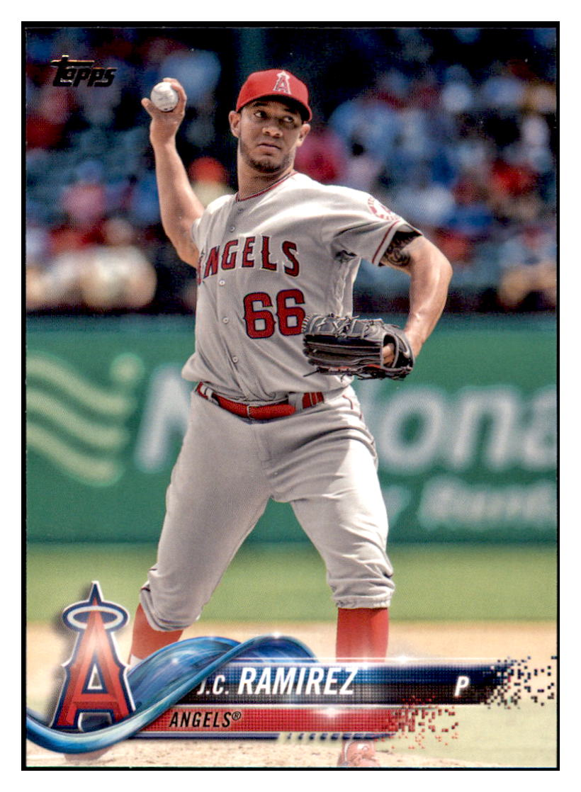 2018 Topps J.C. Ramirez   Los Angeles Angels Baseball Card DPT1D simple Xclusive Collectibles   