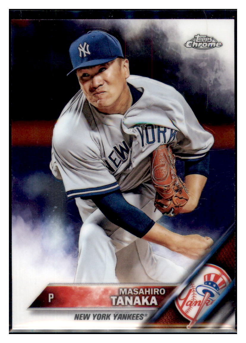 2016 Topps Chrome Masahiro
Tanaka New York Yankees Baseball Card
  DPT1D simple Xclusive Collectibles   