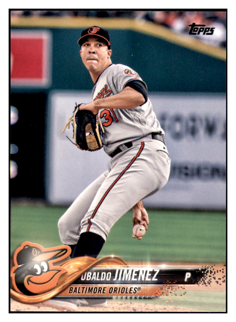2018 Topps Ubaldo
  Jimenez   Baltimore Orioles Baseball
  Card DPT1D simple Xclusive Collectibles   