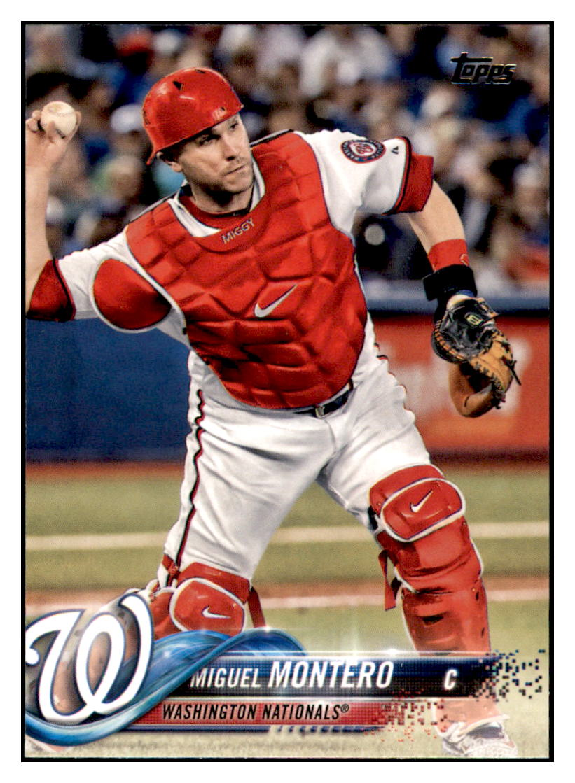 2018 Topps Miguel
  Montero   Washington Nationals Baseball
  Card DPT1D simple Xclusive Collectibles   