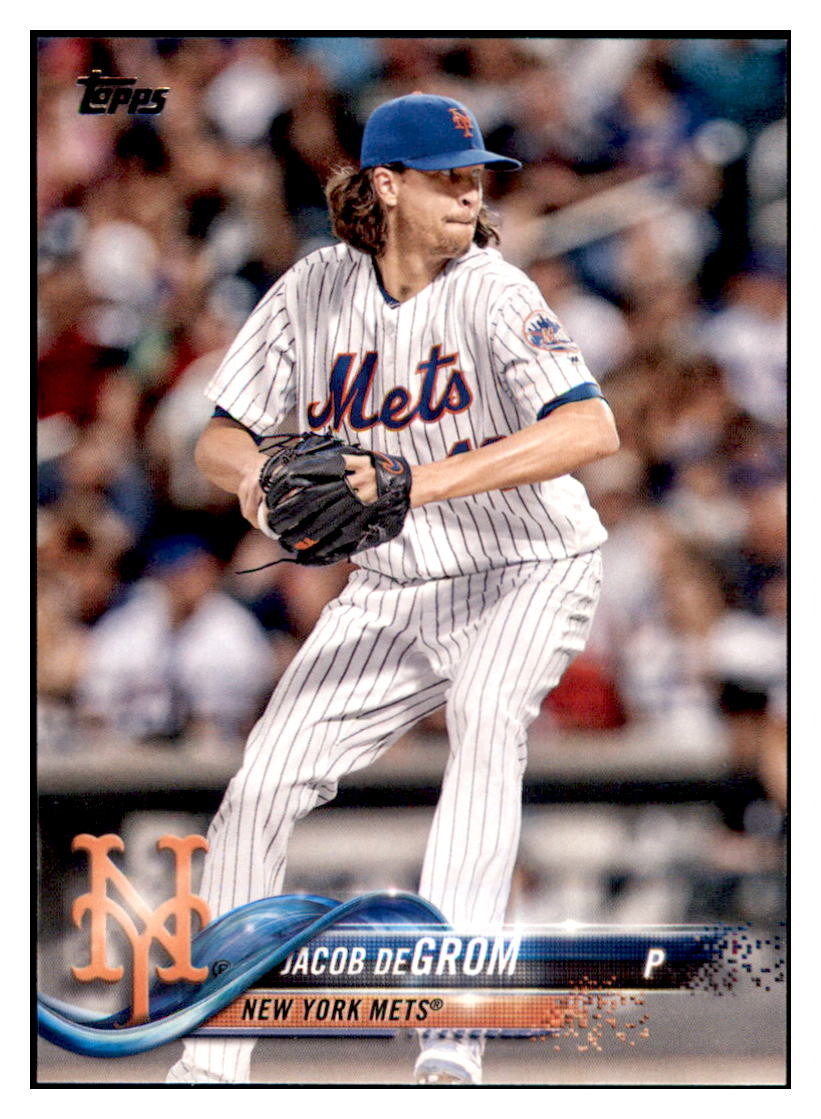 2018 Topps Jacob deGrom   New York Mets Baseball Card DPT1D simple Xclusive Collectibles   