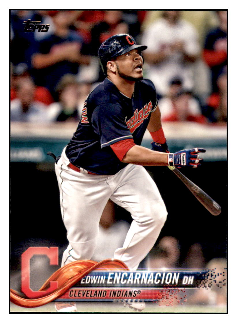 2018 Topps Edwin
  Encarnacion   Cleveland Indians
  Baseball Card DPT1D simple Xclusive Collectibles   