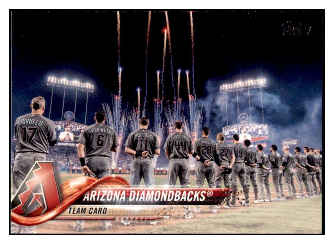 2018 Topps Arizona
  Diamondbacks TC   Arizona Diamondbacks
  Baseball Card DPT1D simple Xclusive Collectibles   