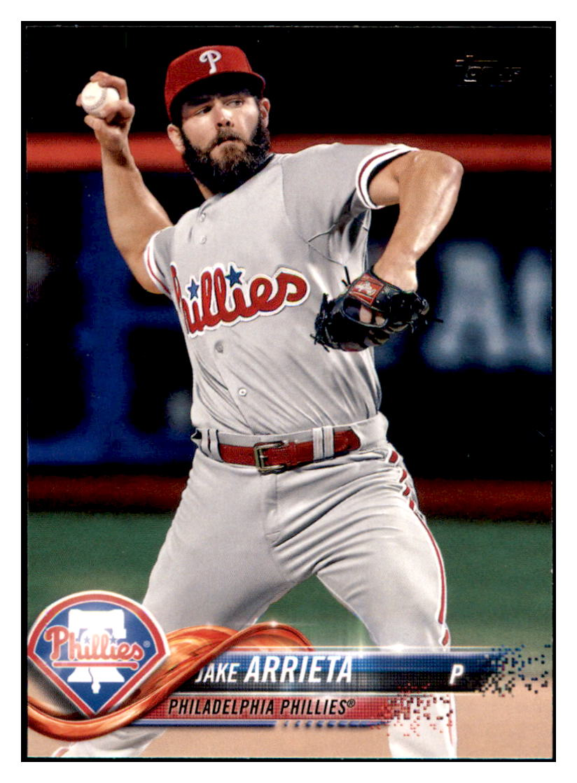 2018 Topps Jake Arrieta   Philadelphia Phillies Baseball Card DPT1D simple Xclusive Collectibles   