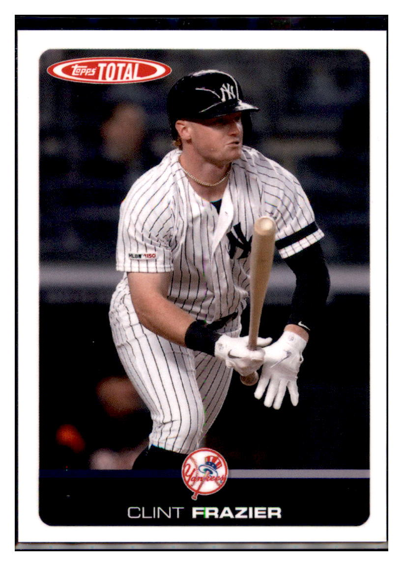 2019 Topps Total Clint
  Frazier   New York Yankees Baseball
  Card DPT1D simple Xclusive Collectibles   