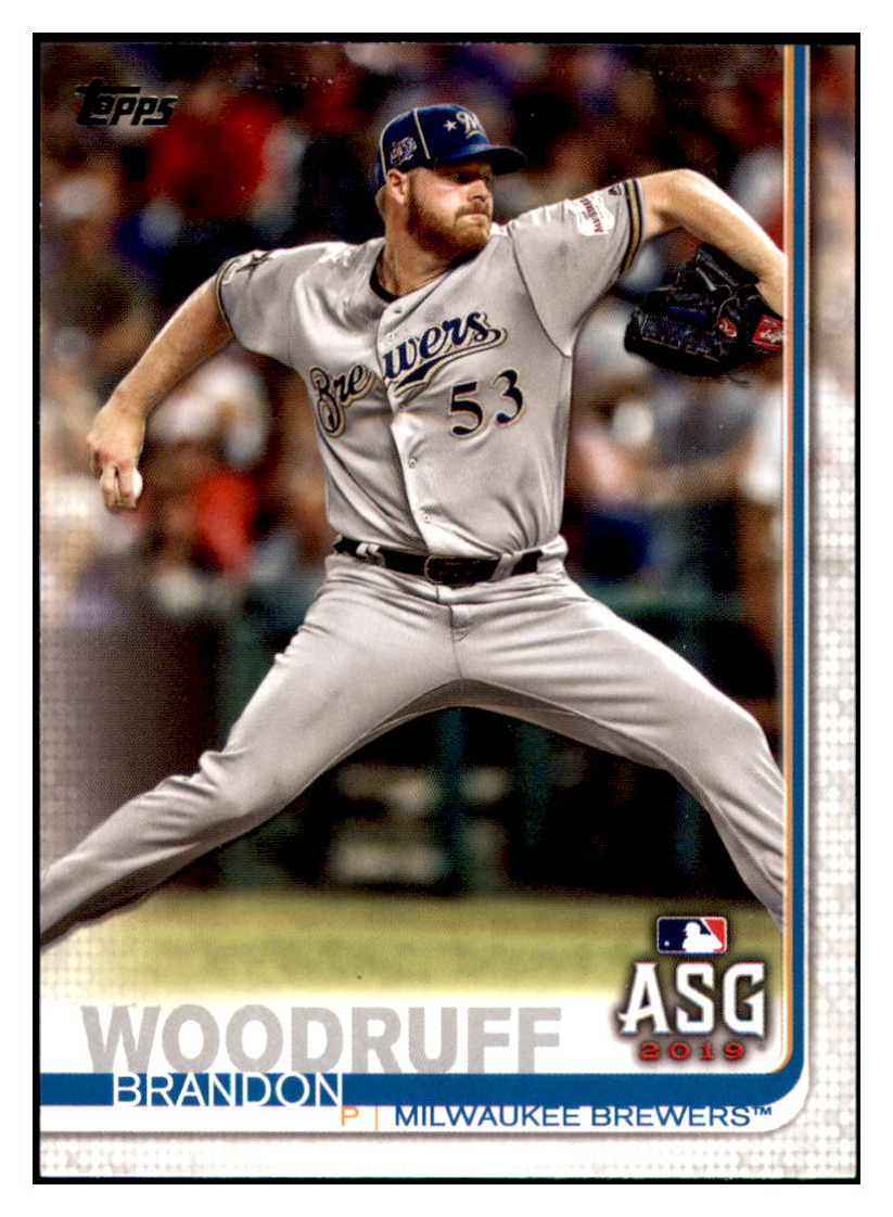 2019 Topps Update Brandon
  Woodruff   ASG Milwaukee Brewers
  Baseball Card DPT1D_1b simple Xclusive Collectibles   