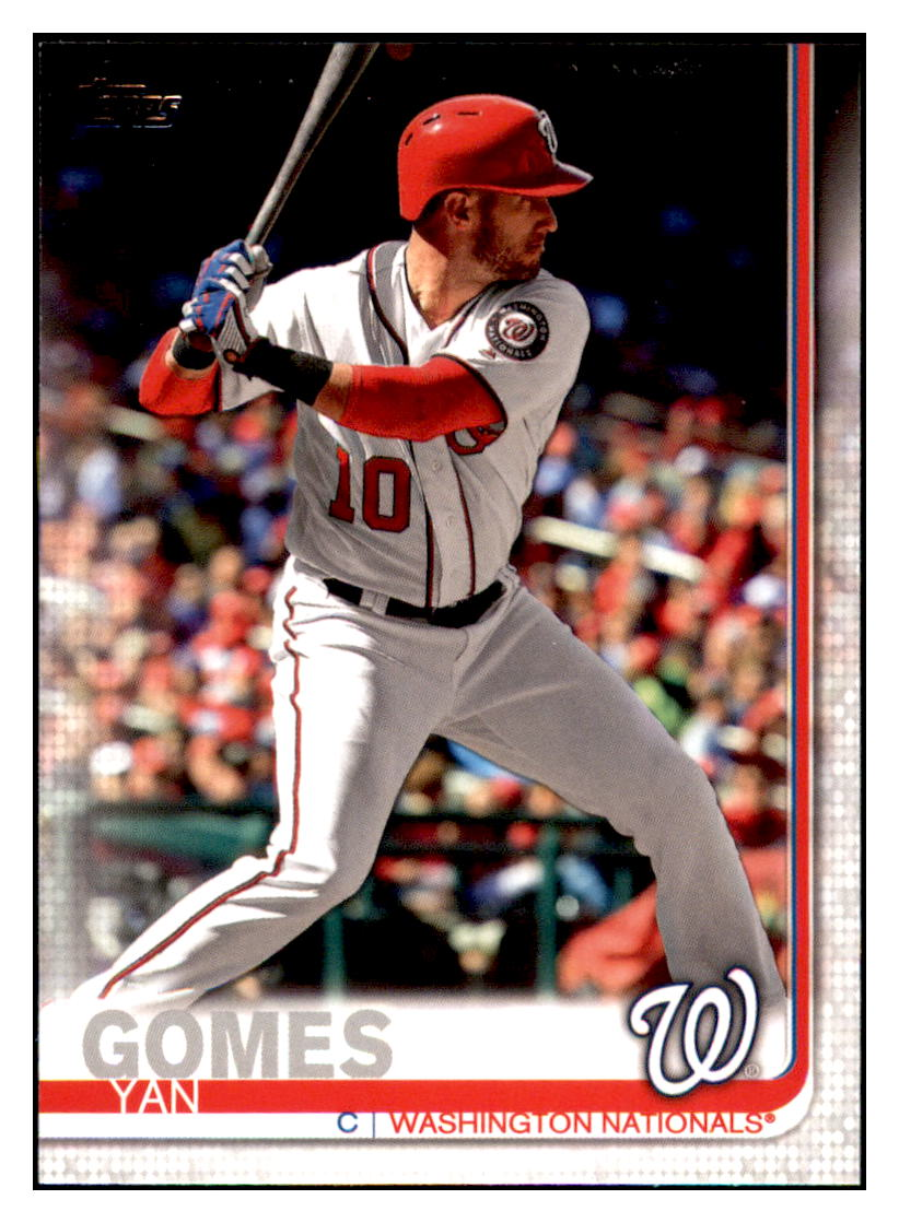 2019 Topps Update Yan
  Gomes   Washington Nationals Baseball
  Card DPT1D simple Xclusive Collectibles   
