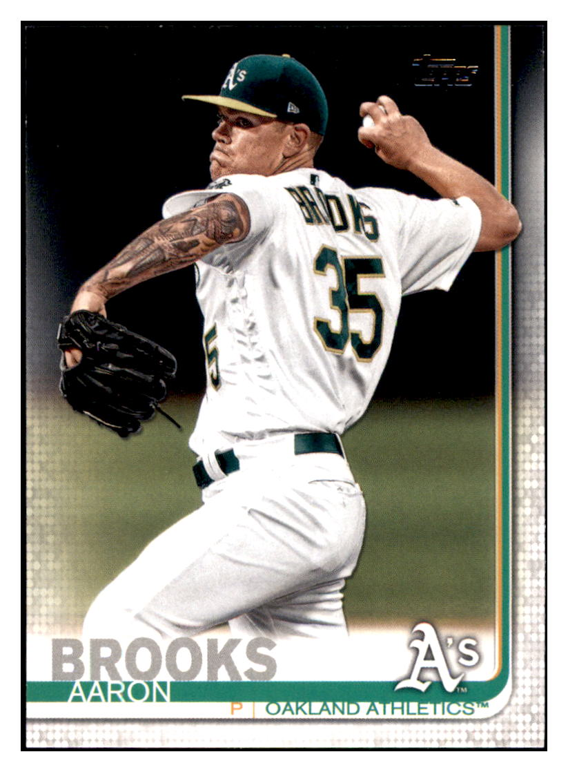 2019 Topps Update Aaron
  Brooks 150th Anniversary  Oakland
  Athletics Baseball Card DPT1D simple Xclusive Collectibles   