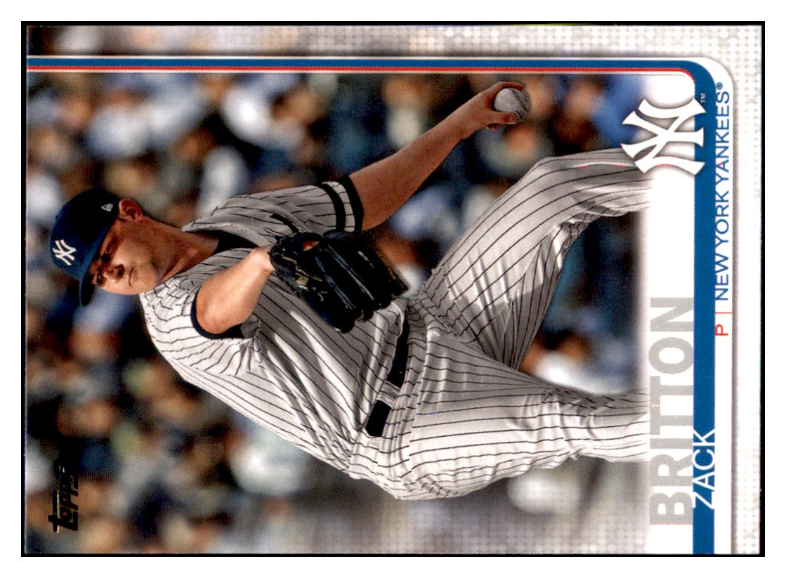 2019 Topps Update Zack
  Britton   New York Yankees Baseball
  Card DPT1D_1a simple Xclusive Collectibles   