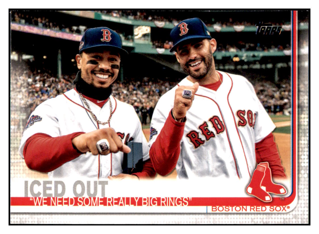 2019 Topps Update Iced Out
  VC   Boston Red Sox Baseball Card DPT1D simple Xclusive Collectibles   