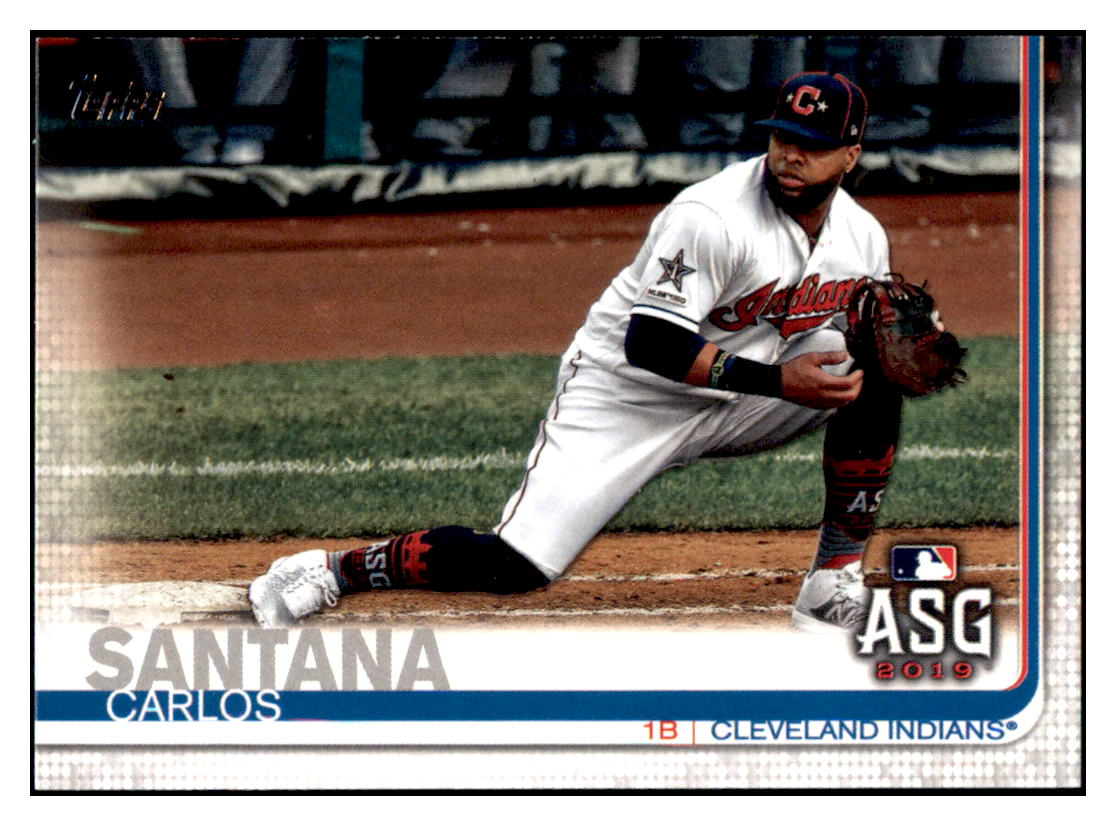 2019 Topps Update Carlos
  Santana   ASG Cleveland Indians
  Baseball Card DPT1D simple Xclusive Collectibles   