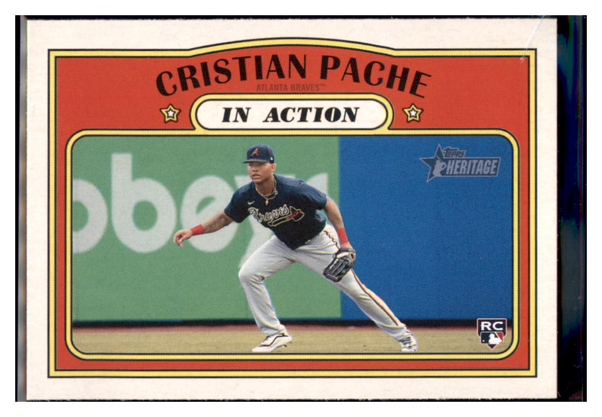 2021 Topps Heritage Cristian
  Pache   IA Atlanta Braves Baseball Card
  GMMGA_1a simple Xclusive Collectibles   