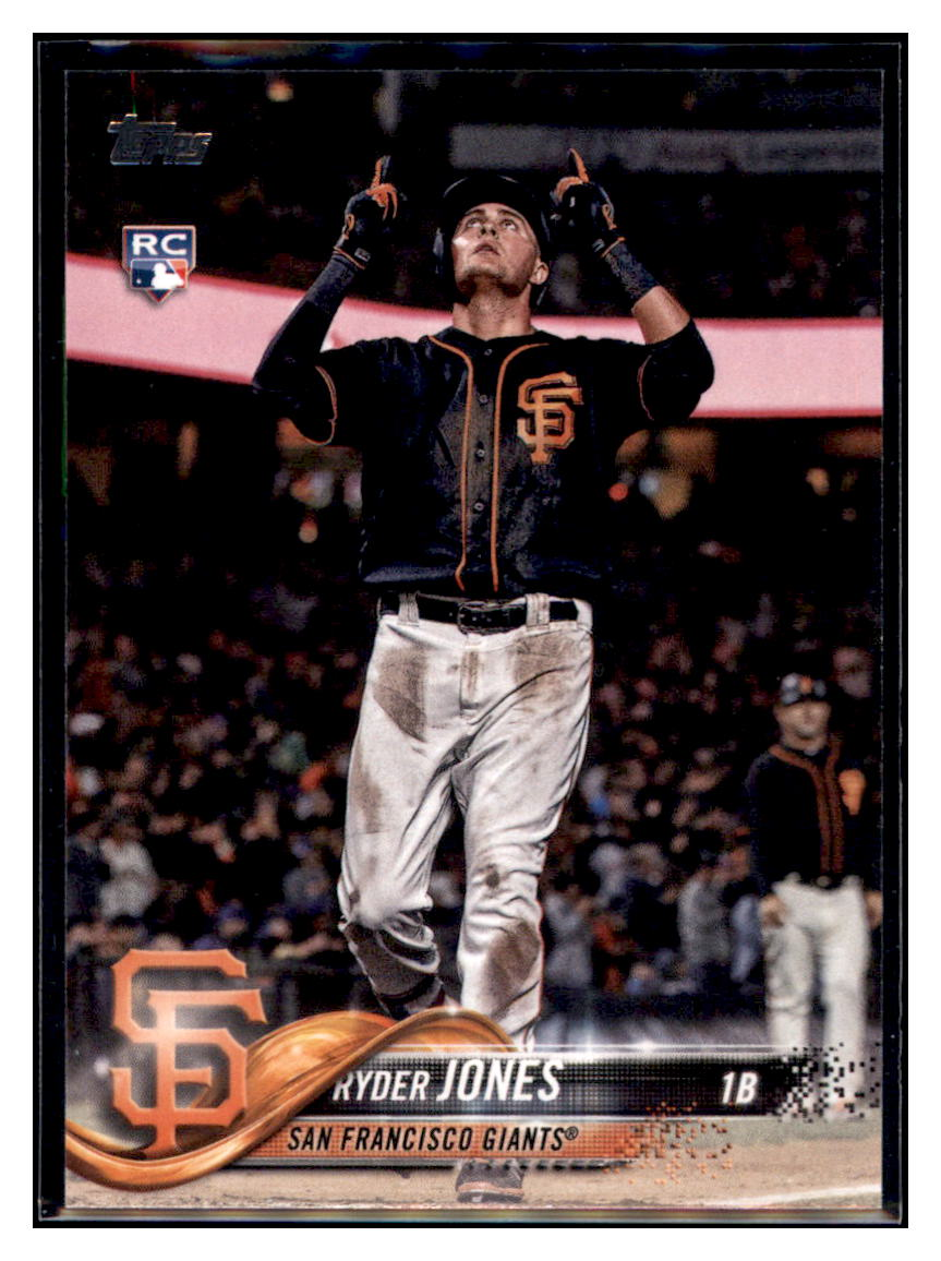 2018 Topps Update Ryder
  Jones   RC San Francisco Giants
  Baseball Card GMMGA simple Xclusive Collectibles   