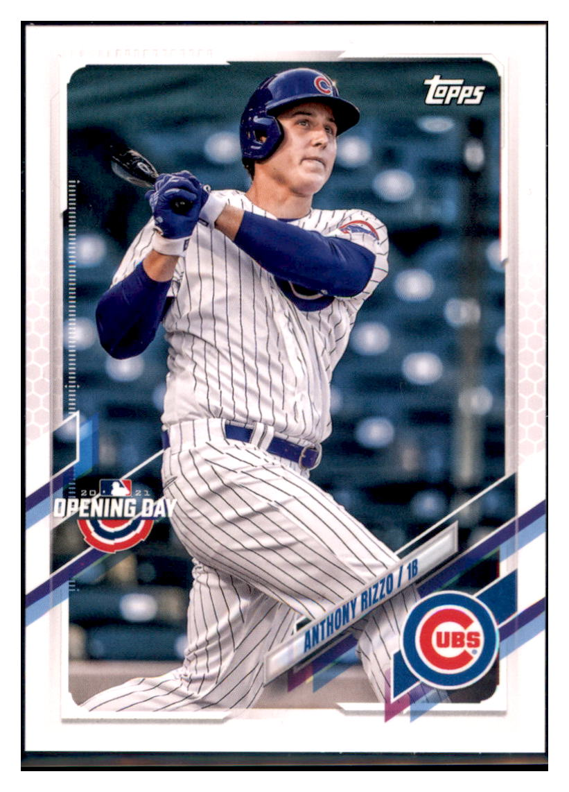 2021 Topps Opening Day
  Anthony Rizzo   Chicago Cubs Baseball
  Card GMMGA simple Xclusive Collectibles   