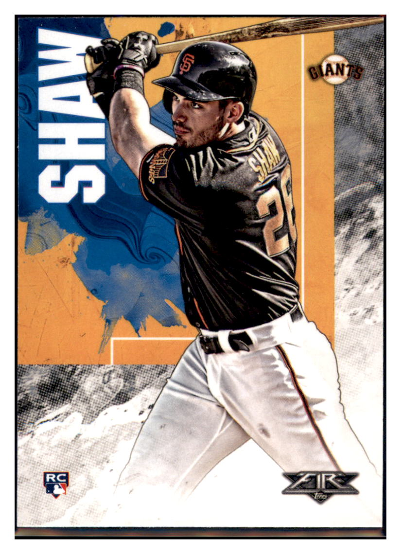 2019 Topps Fire Chris
  Shaw   RC San Francisco Giants Baseball
  Card GMMGA simple Xclusive Collectibles   