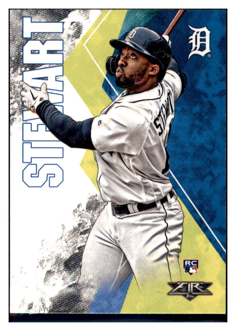 2019 Topps Fire Christin
  Stewart   RC Detroit Tigers Baseball
  Card GMMGA simple Xclusive Collectibles   