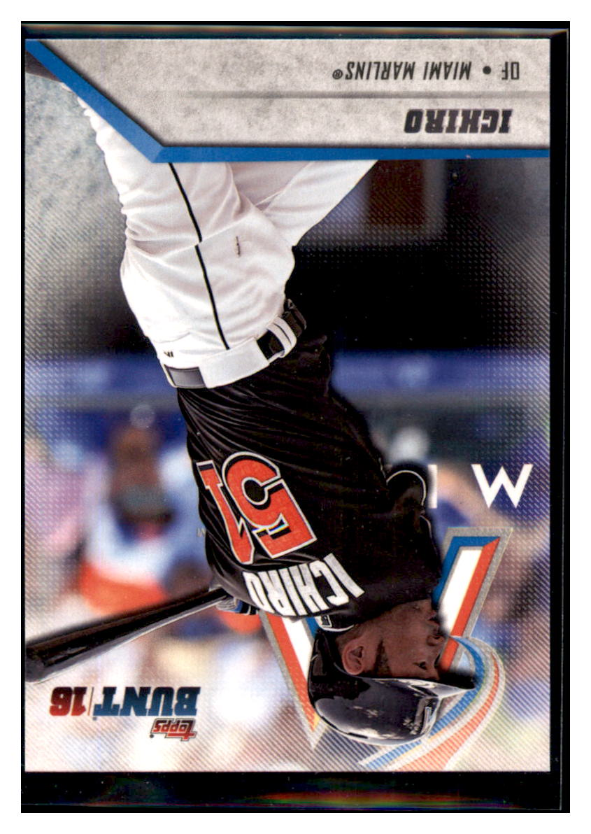 2016 Topps Bunt Ichiro Miami Marlins Baseball Card GMMGA simple Xclusive Collectibles   