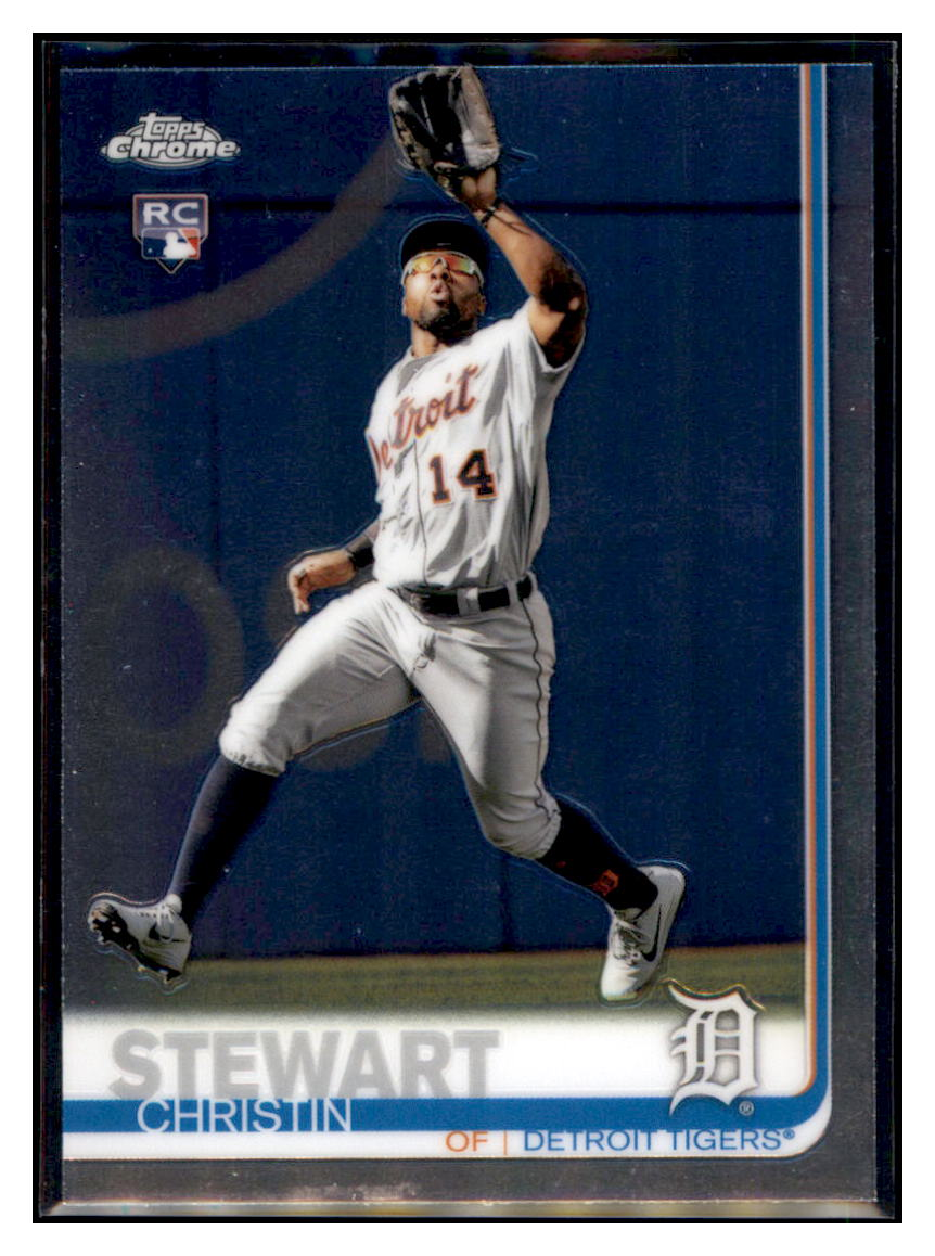 2019 Topps Chrome Christin
  Stewart   RC Detroit Tigers Baseball
  Card GMMGA simple Xclusive Collectibles   