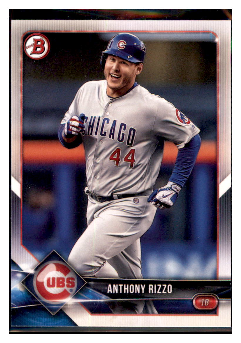 2018 Bowman Anthony
  Rizzo   Chicago Cubs Baseball Card
  GMMGA simple Xclusive Collectibles   