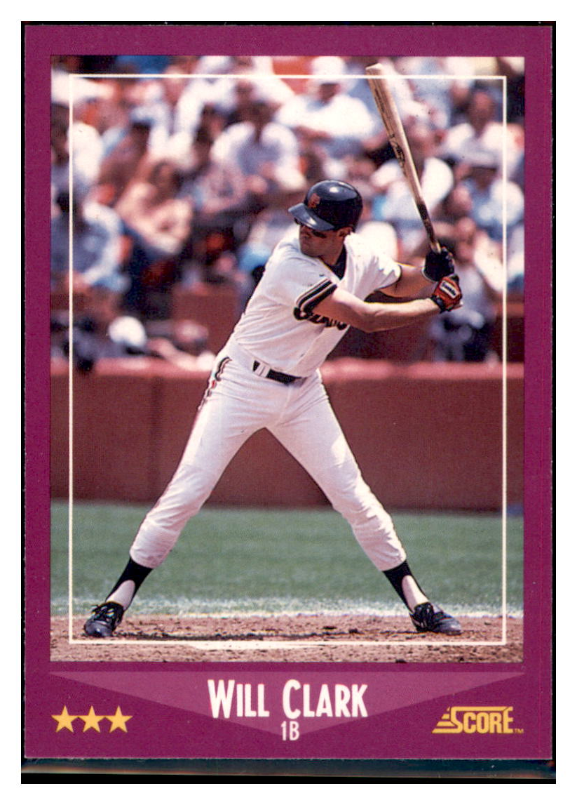 1988 Score Will Clark   UER San Francisco Giants Baseball Card
  GMMGA simple Xclusive Collectibles   