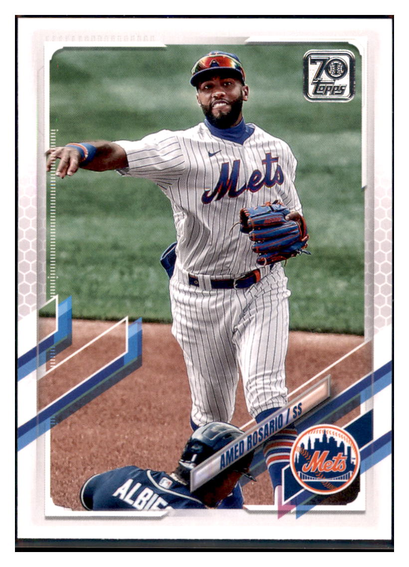 2021 Topps Amed Rosario   New York Mets Baseball Card GMMGB simple Xclusive Collectibles   