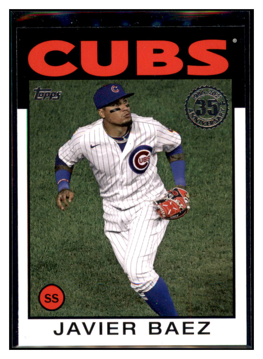 2021 Topps Javier Baez 1986
  Topps Baseball 35th Anniversary Blue 
  Chicago Cubs Baseball Card GMMGB simple Xclusive Collectibles   