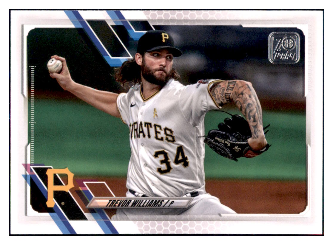 2021 Topps Trevor
  Williams   Pittsburgh Pirates Baseball
  Card GMMGB simple Xclusive Collectibles   