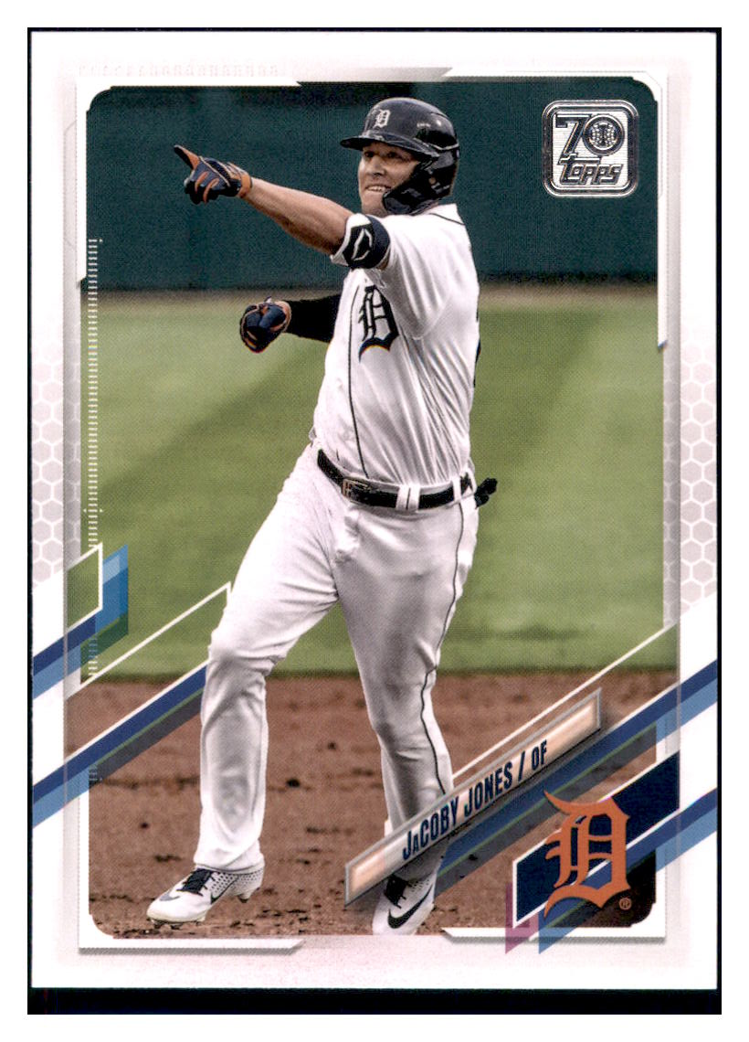 2021 Topps JaCoby Jones   Detroit Tigers Baseball Card GMMGB simple Xclusive Collectibles   