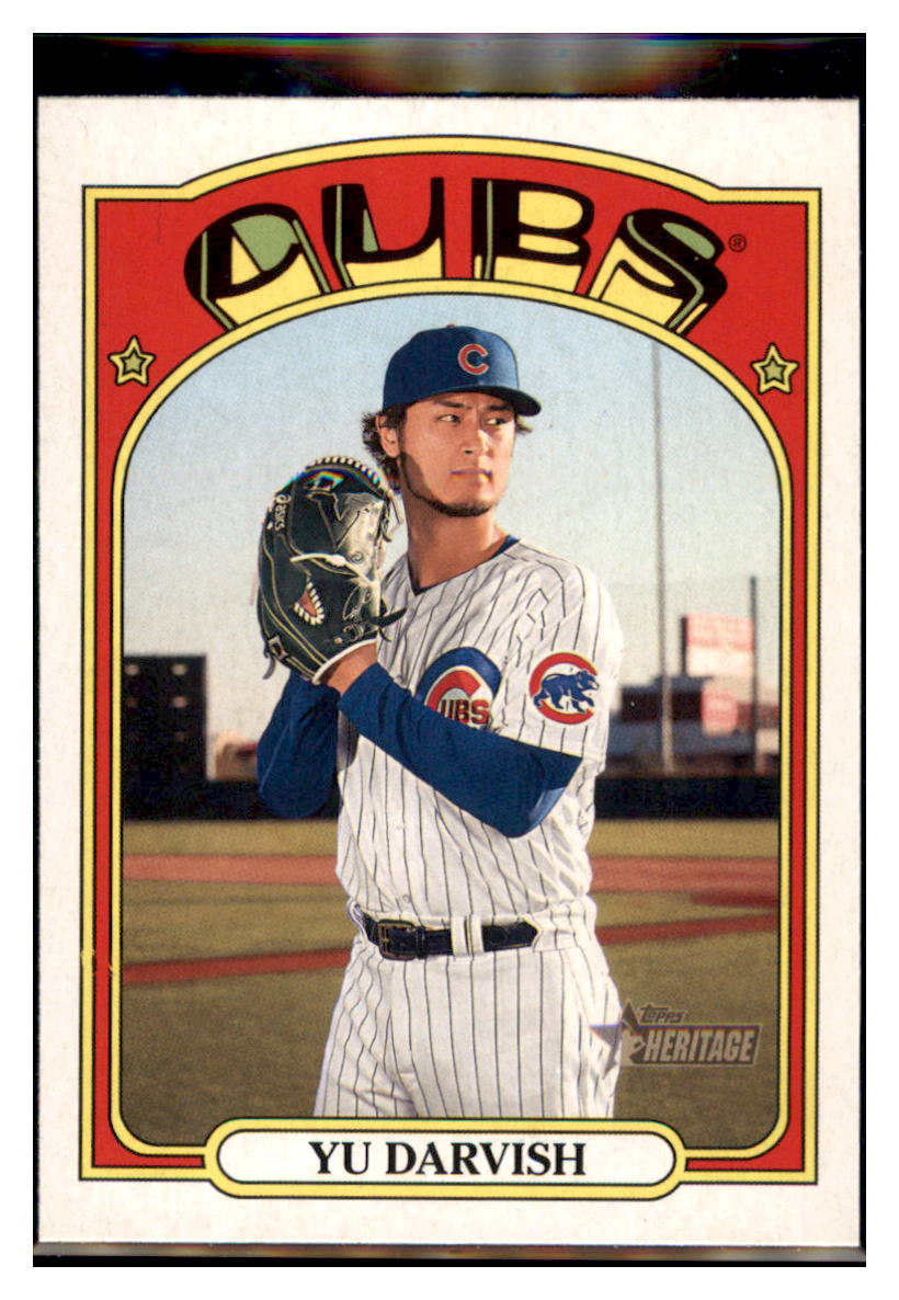 2021 Topps Heritage Yu
  Darvish   Chicago Cubs Baseball Card
  GMMGB simple Xclusive Collectibles   