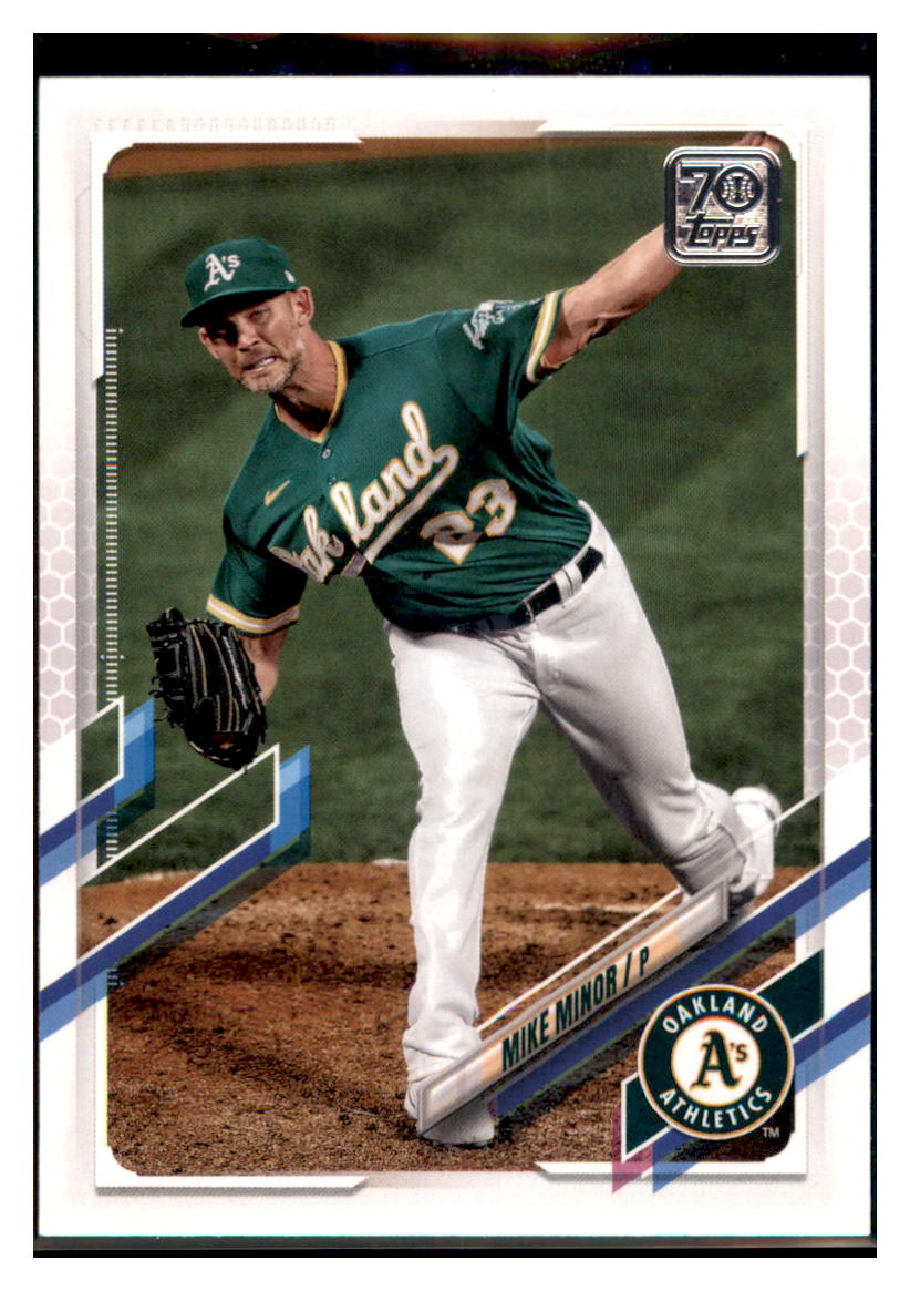 2021 Topps Mike Minor   Oakland Athletics Baseball Card GMMGB simple Xclusive Collectibles   