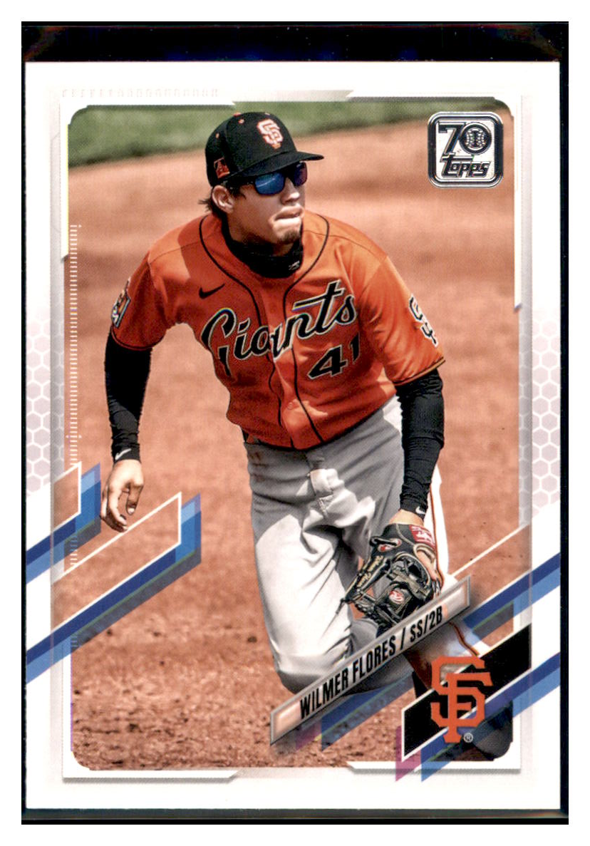 2021 Topps Wilmer
  Flores   San Francisco Giants Baseball
  Card GMMGB simple Xclusive Collectibles   