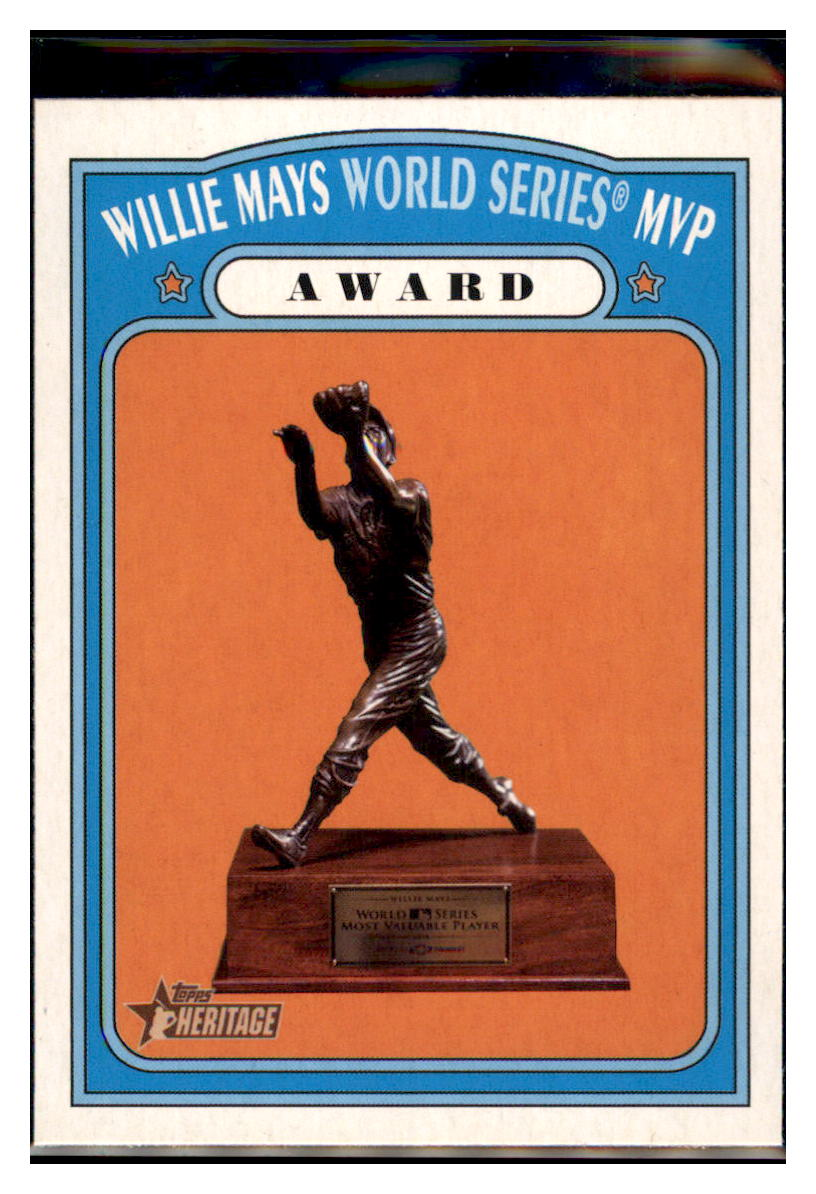 2021 Topps Heritage Willie
  Mays World Series MVP Award    Baseball
  Card GMMGB simple Xclusive Collectibles   