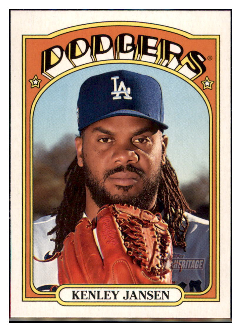 2021 Topps Heritage Kenley
  Jansen   Los Angeles Dodgers Baseball
  Card GMMGB simple Xclusive Collectibles   