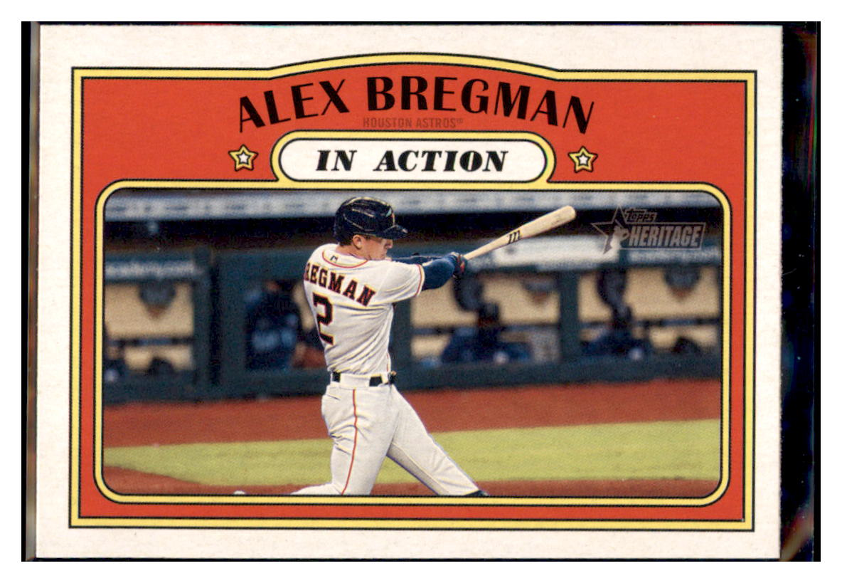 2021 Topps Heritage Alex
  Bregman   IA Houston Astros Baseball
  Card GMMGB simple Xclusive Collectibles   