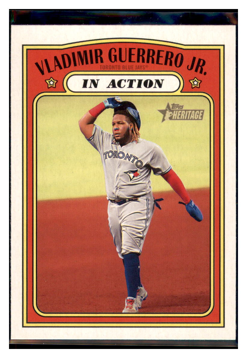 2021 Topps Heritage Vladimir
  Guerrero Jr.   IA Toronto Blue Jays
  Baseball Card GMMGB simple Xclusive Collectibles   