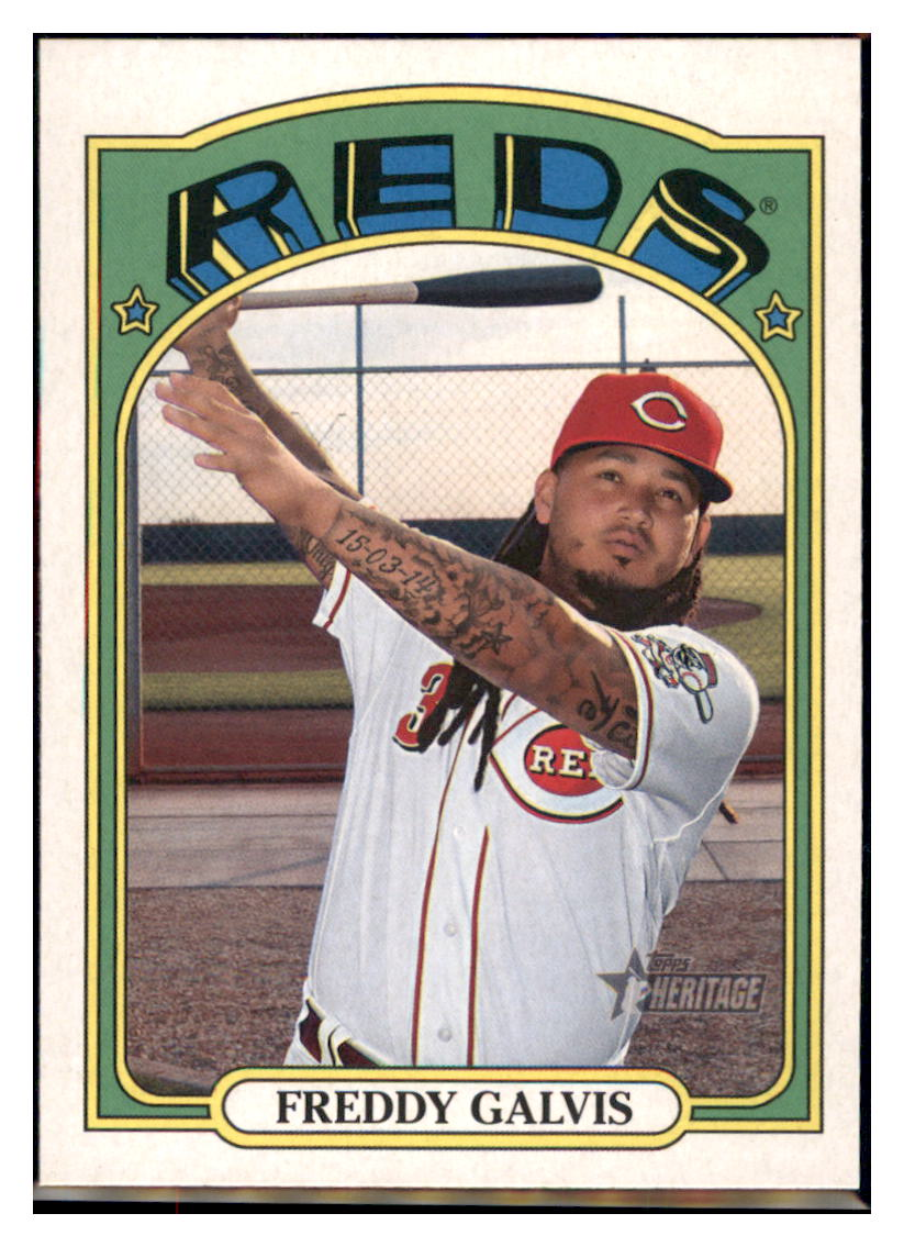 2021 Topps Heritage Freddy
  Galvis   Cincinnati Reds Baseball Card
  GMMGB simple Xclusive Collectibles   