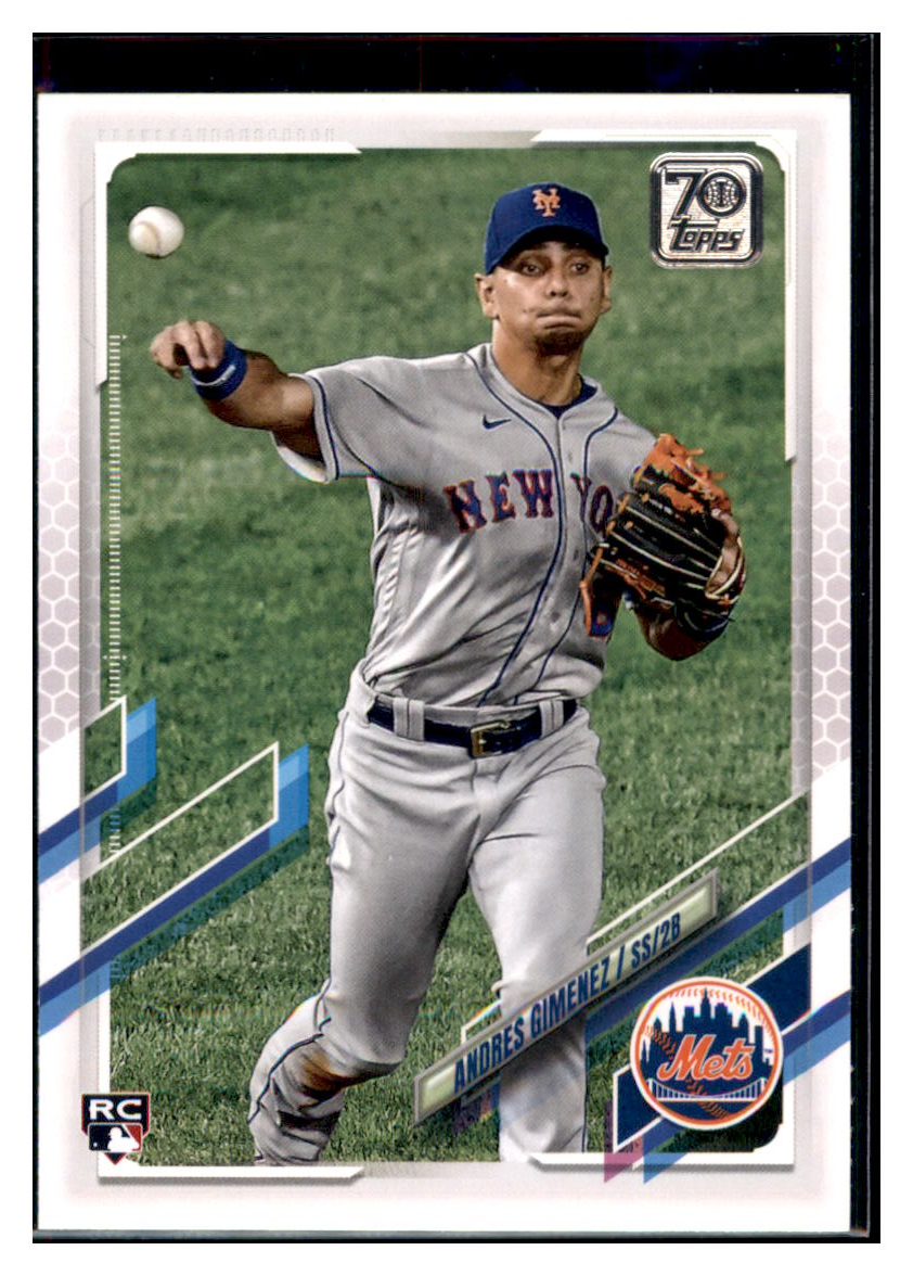 2021 Topps Andres
  Gimenez   RC New York Mets Baseball
  Card GMMGB simple Xclusive Collectibles   
