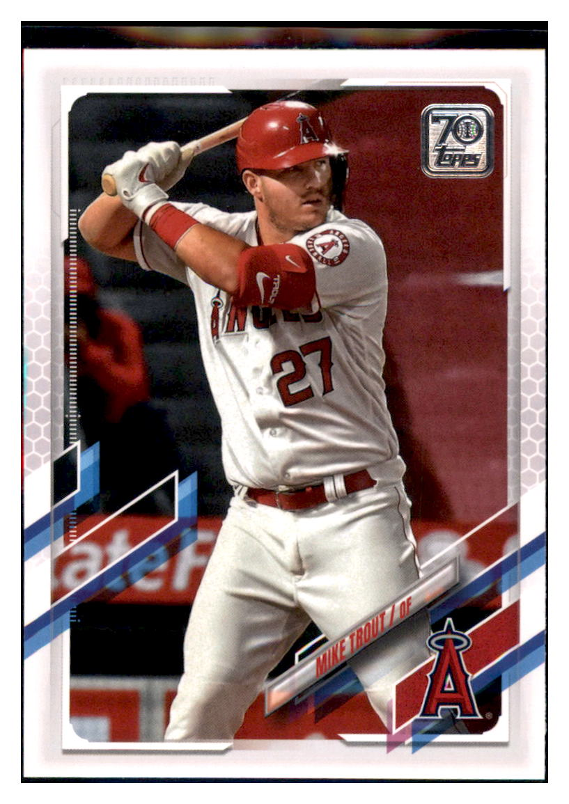 2021 Topps Mike Trout
  Rainbow Foil  Los Angeles Angels
  Baseball Card GMMGB simple Xclusive Collectibles   