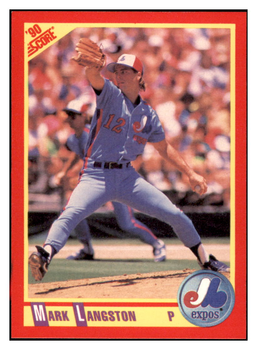 1990 Score Mark
  Langston   Montreal Expos Baseball Card
  GMMGB simple Xclusive Collectibles   