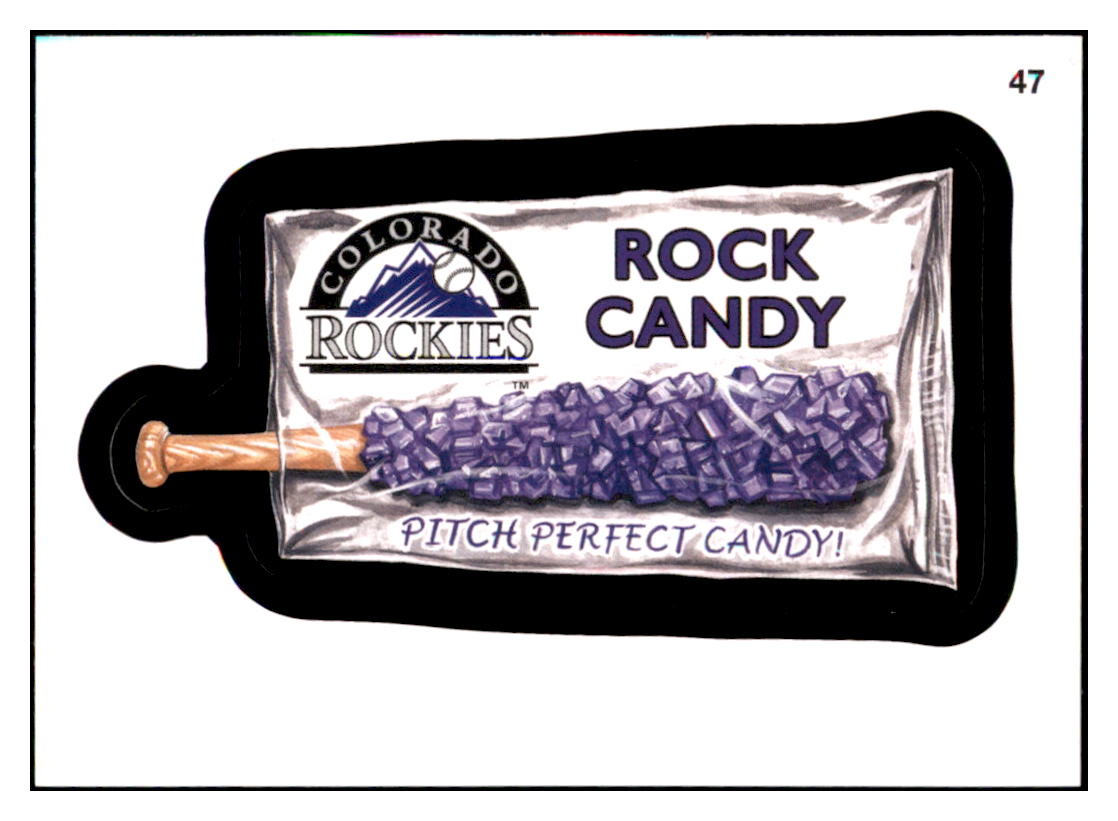 2016 Topps MLB Wacky
  Packages Rockies Rock Candy   Colorado
  Rockies Baseball Card GMMGB simple Xclusive Collectibles   