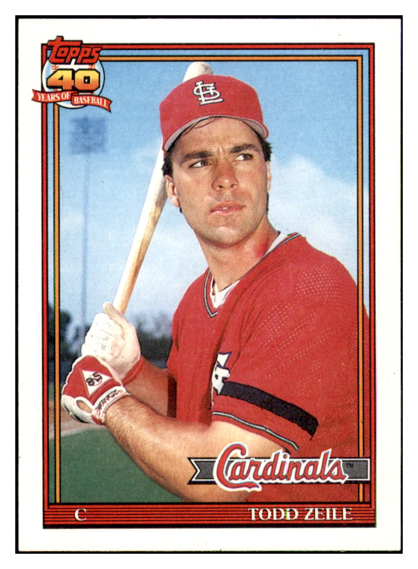 1991 Topps Todd Zeile    St. Louis Cardinals Baseball Card GMMGC simple Xclusive Collectibles   