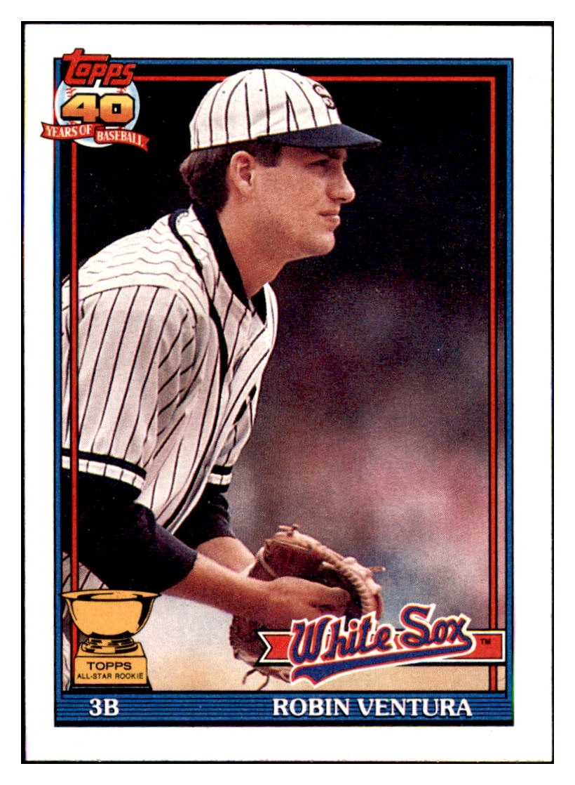 1991 Topps Robin Ventura  ASR, Chicago White Sox Baseball Card GMMGC simple Xclusive Collectibles   