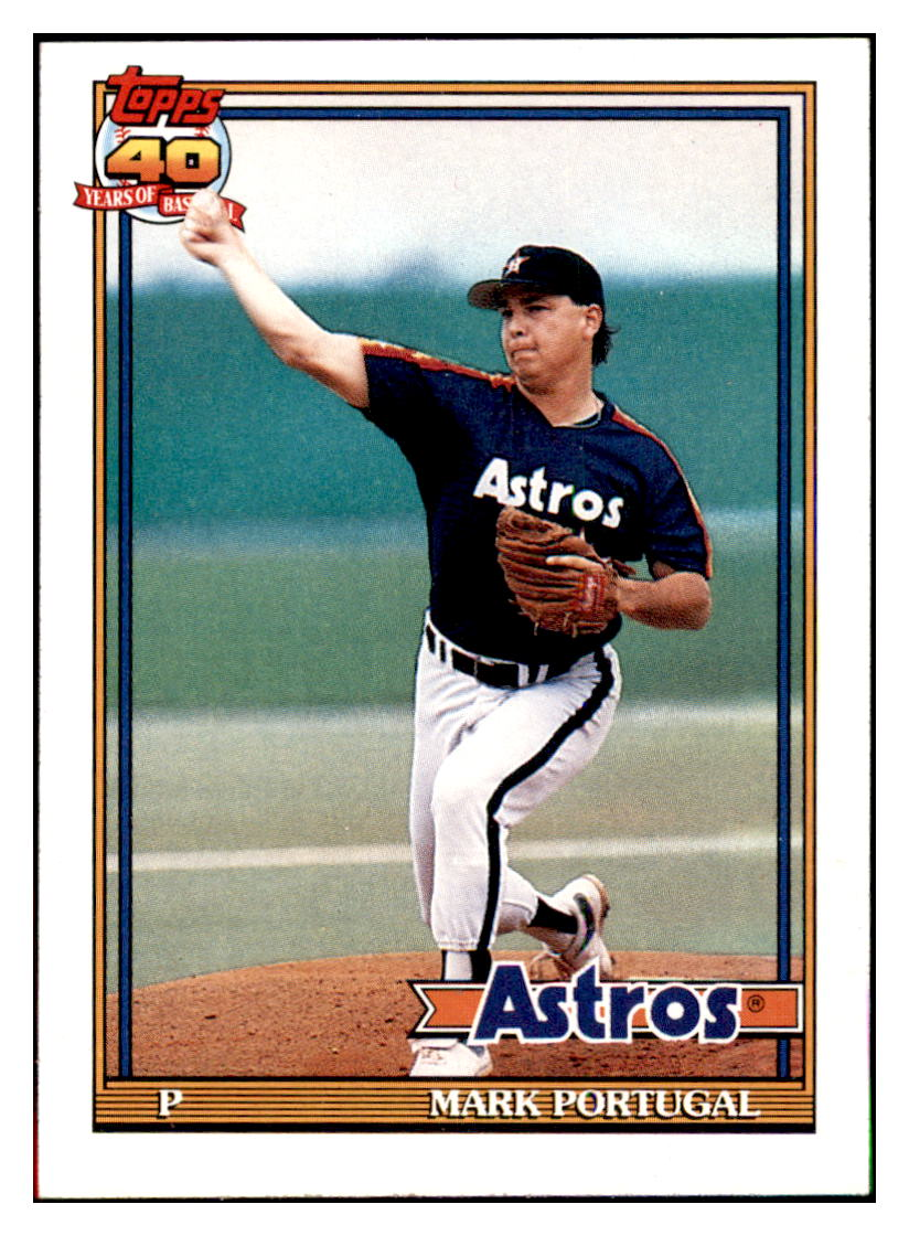 1991 Topps Mark
  Portugal    Houston Astros Baseball
  Card GMMGC simple Xclusive Collectibles   